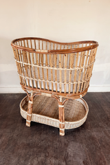 Two Tier Rattan Crib