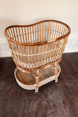 Two Tier Rattan Crib