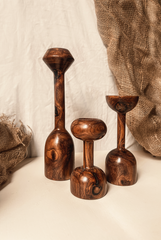 Sheesham Candle Stands