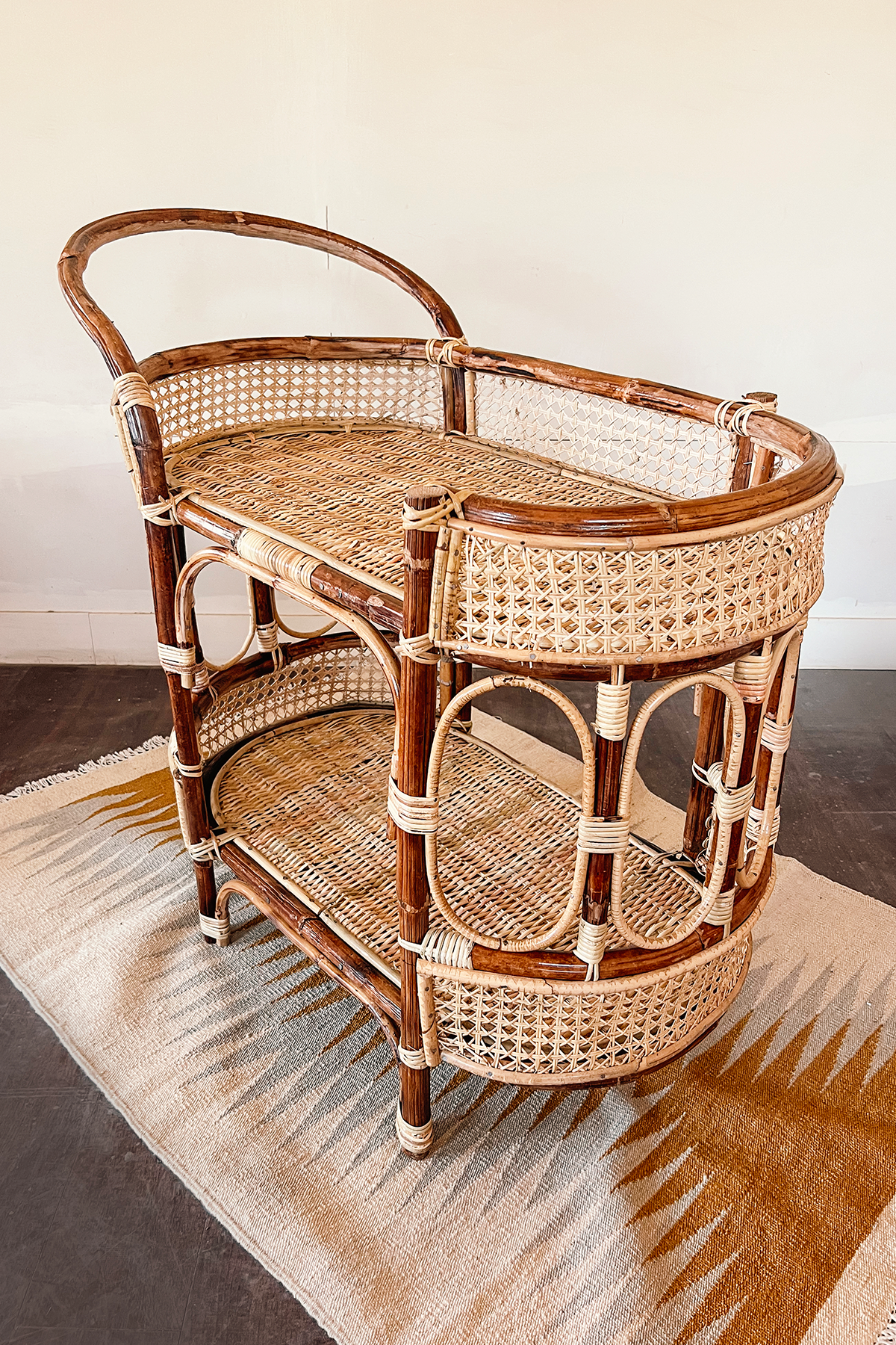 Rattan Bar Cart