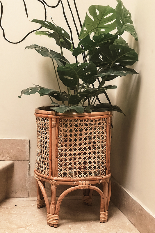 Single Rattan Planter