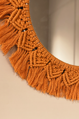 Colored Macramé Mirror