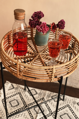 Rattan & Iron Table Tray