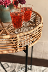 Rattan & Iron Table Tray