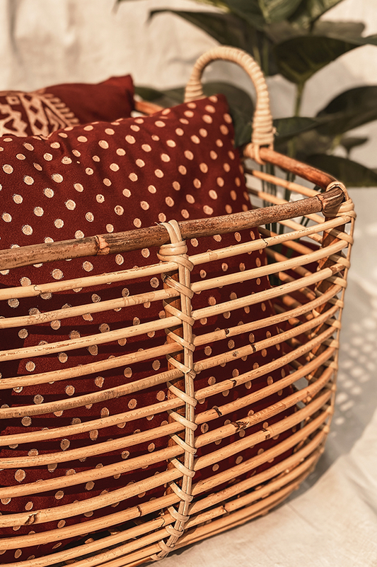 Square Cane Basket II