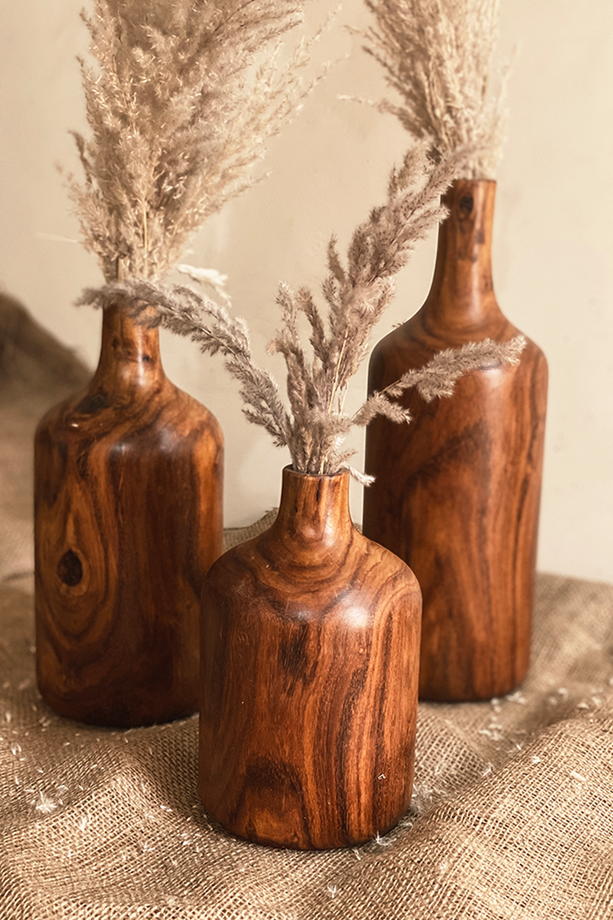 Sheesham Wooden Vases