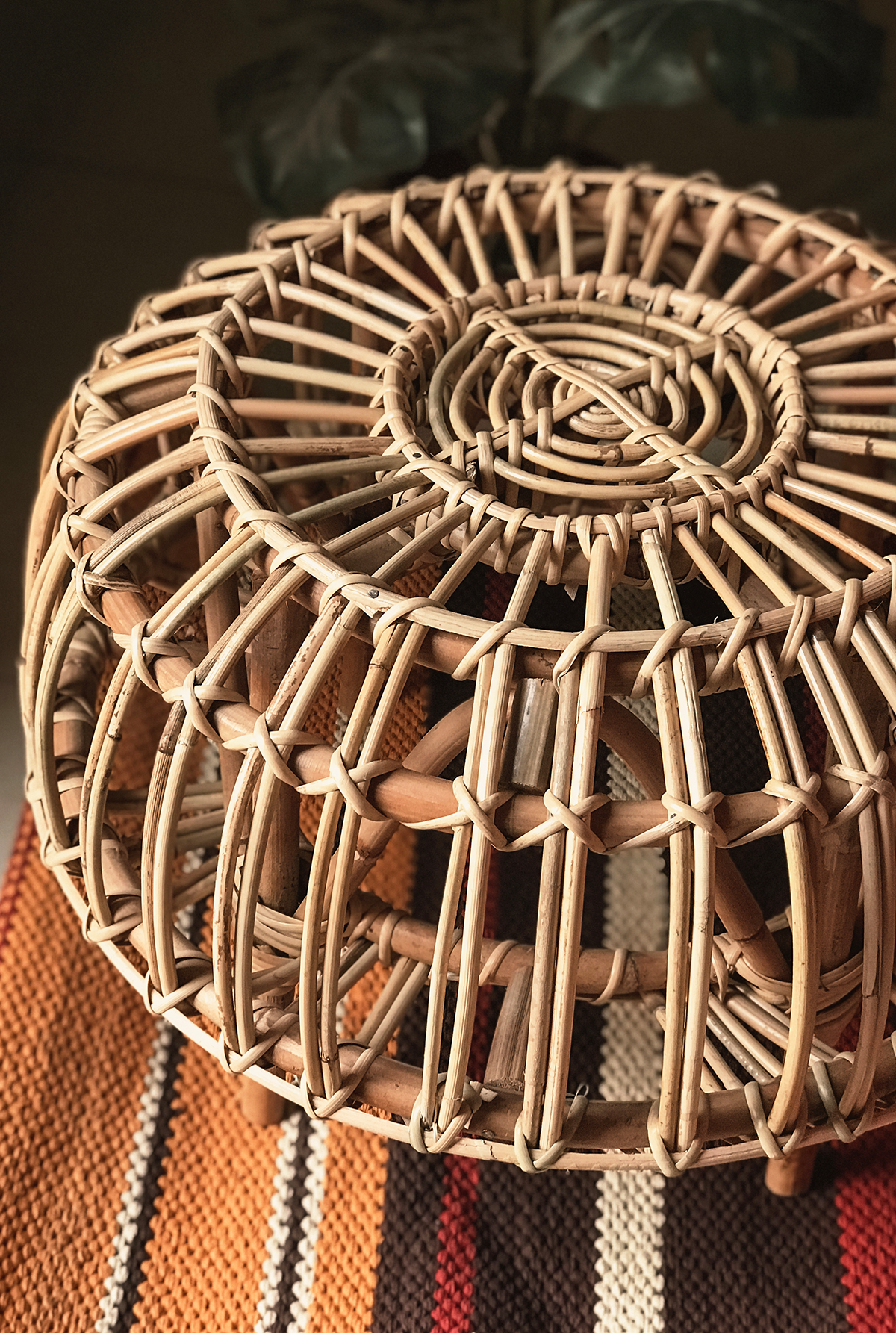 Rattan Pouf II